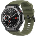 Curea Amazfit T-Rex 3 Techsuit W067, silicon, verde – imagine 1