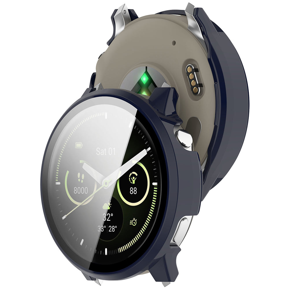 Husă cu folie Garmin Venu 4 45 mm Techsuit Defense360 Pro, albastru – imagine 2