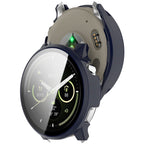 Husă cu folie Garmin Venu 4 45 mm Techsuit Defense360 Pro, albastru – imagine 2