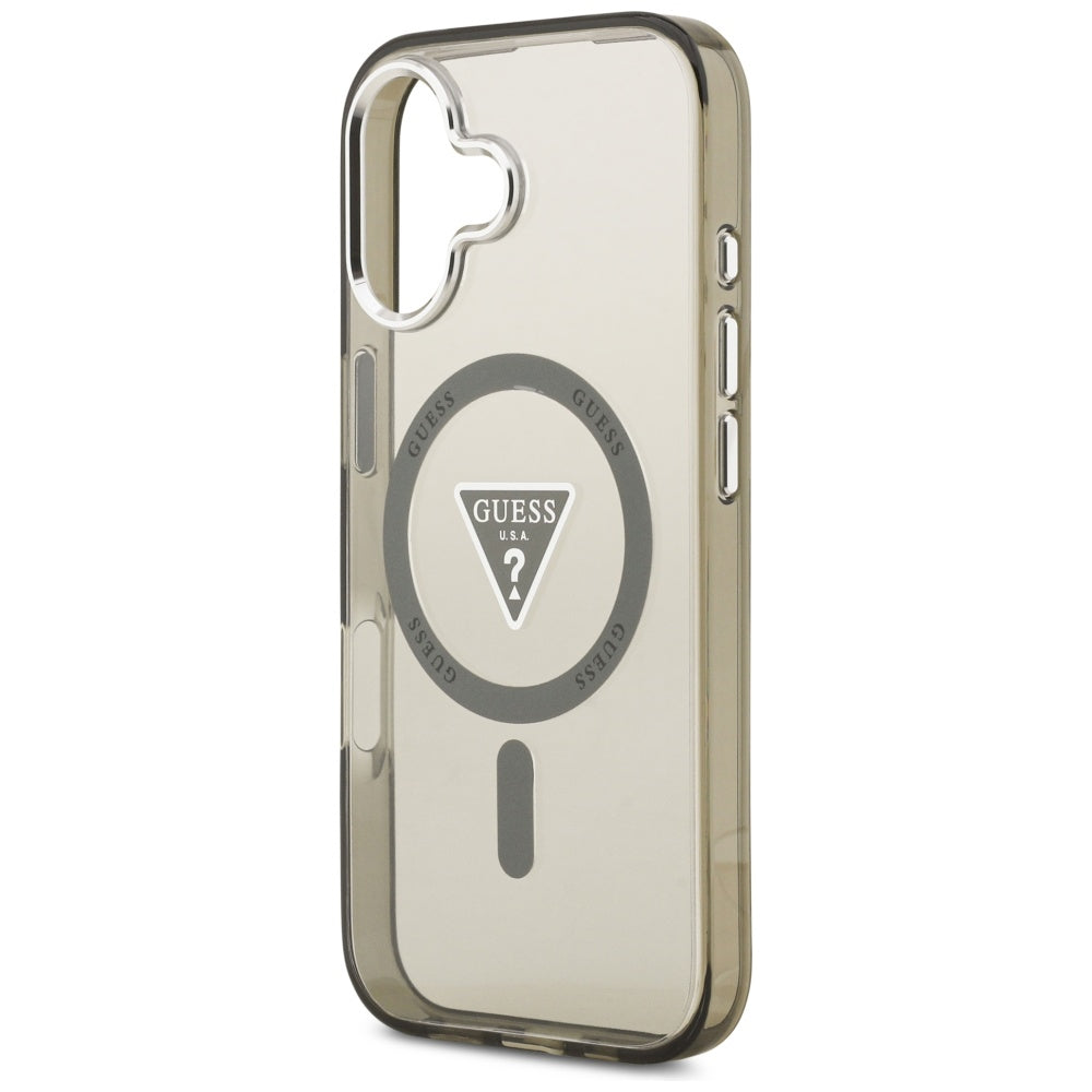 Husă Guess iPhone 17 IML Gradient Triangle Logo MagSafe, kaki – imagine 5