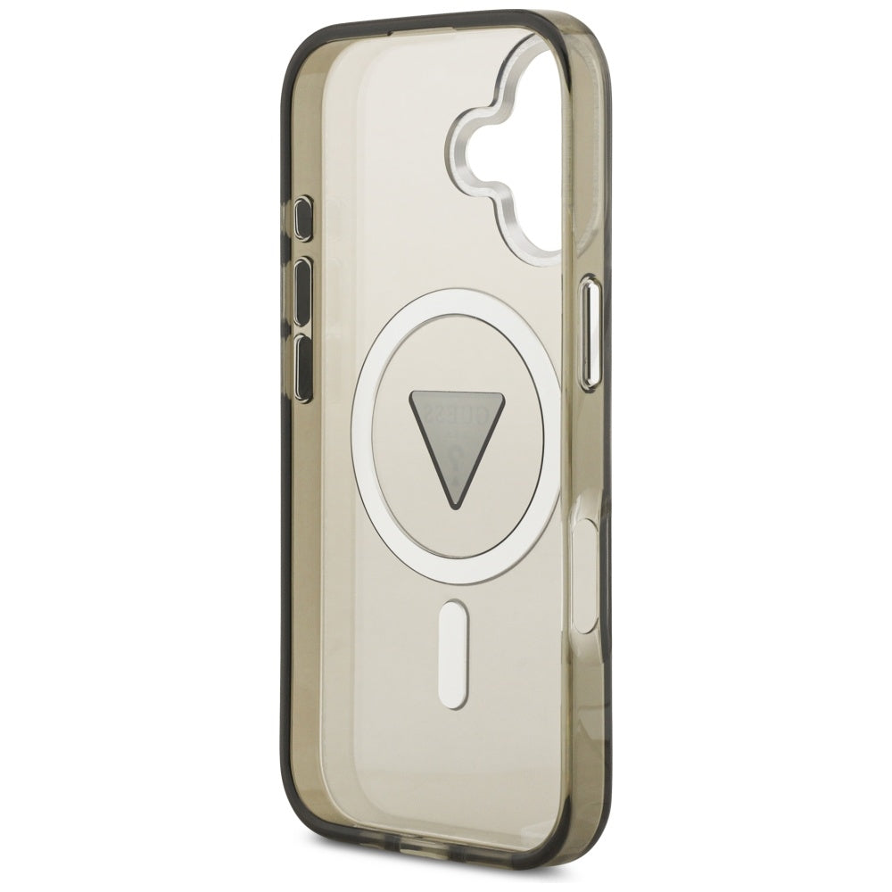 Husă Guess iPhone 17 IML Gradient Triangle Logo MagSafe, kaki – imagine 3