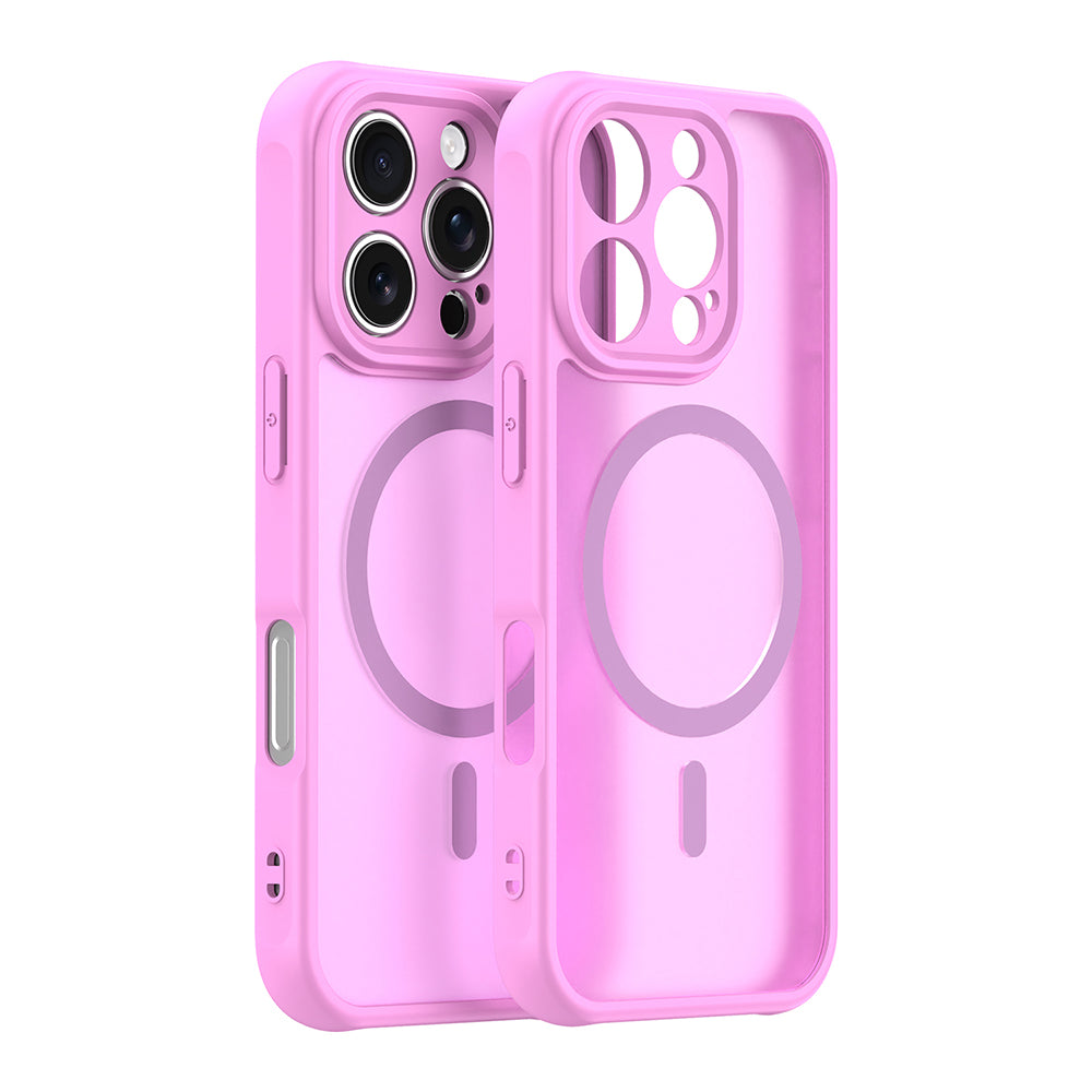 Husă Techsuit HaloFrost II MagSafe iPhone 16 Pro – Roz – imagine 2