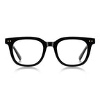 Ochelari lumină albastră bărbați, ramă rotundă – Techsuit 2229 – Negru – imagine 2