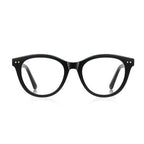 Ochelari lumină albastră bărbați, ramă rotundă mare – Techsuit 2231 – Negru – imagine 4