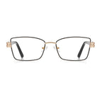 Ochelari lumină albastră femei, ramă metalică – Techsuit 3171 – Negru – imagine 3