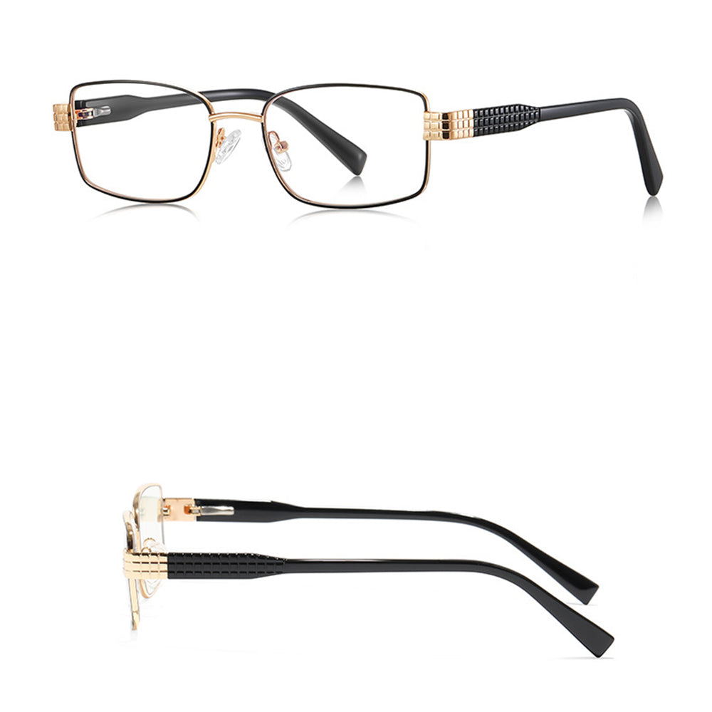 Ochelari lumină albastră femei, ramă îngustă – Techsuit 3163 – Negru – imagine 3
