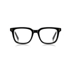Ochelari lumină albastră bărbați, pătrați negru-auriu – Techsuit 2225 – Negru cu auriu – imagine 2