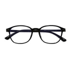 Ochelari lumină albastră unisex, ramă rotundă TR90 – Techsuit 6635 – Negru – imagine 2