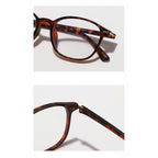 Ochelari lumină albastră unisex, ramă rotundă TR90 – Techsuit 6635 – Negru – imagine 4