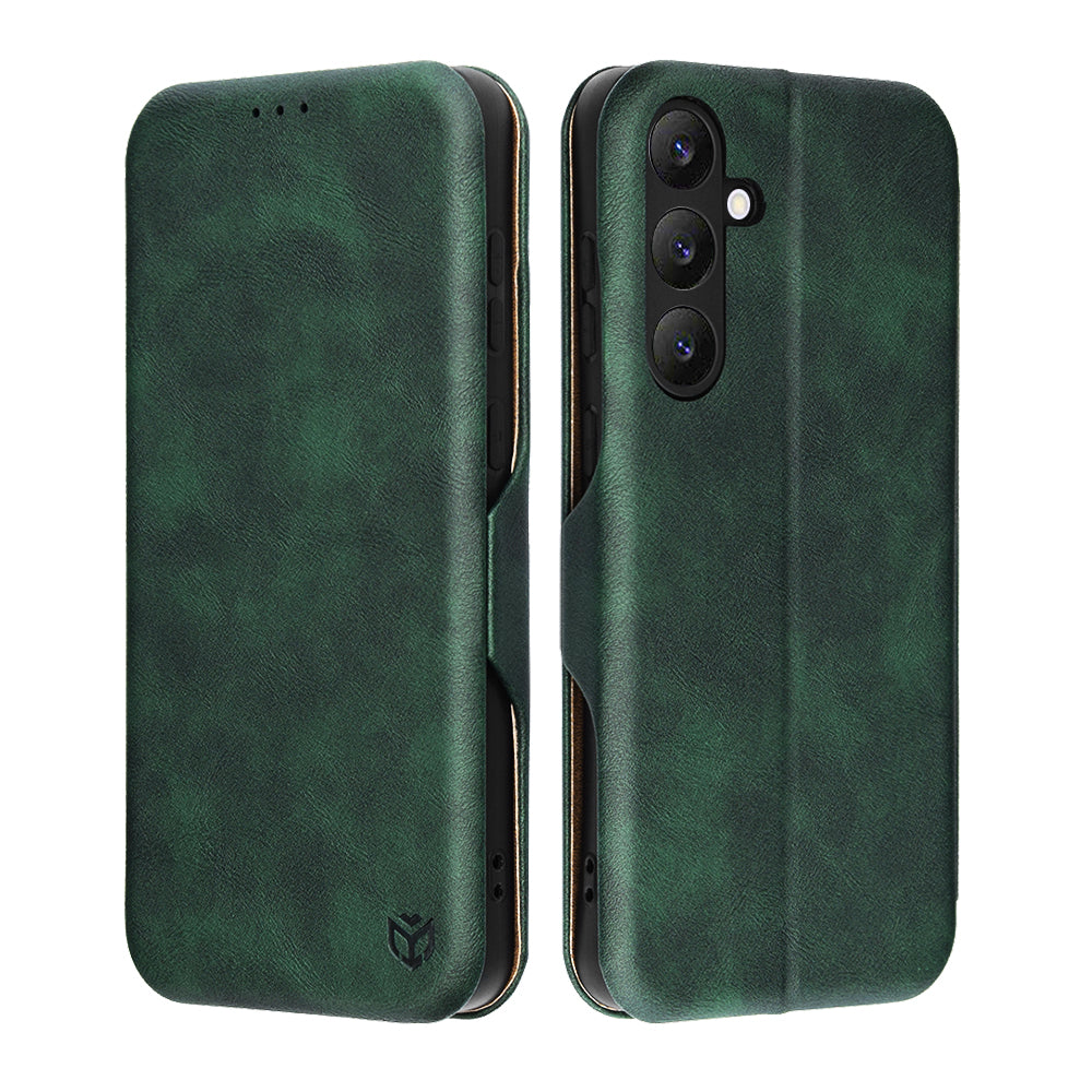 Husă flip Techsuit Safe Wallet Plus Galaxy S25 FE – Verde – imagine 5