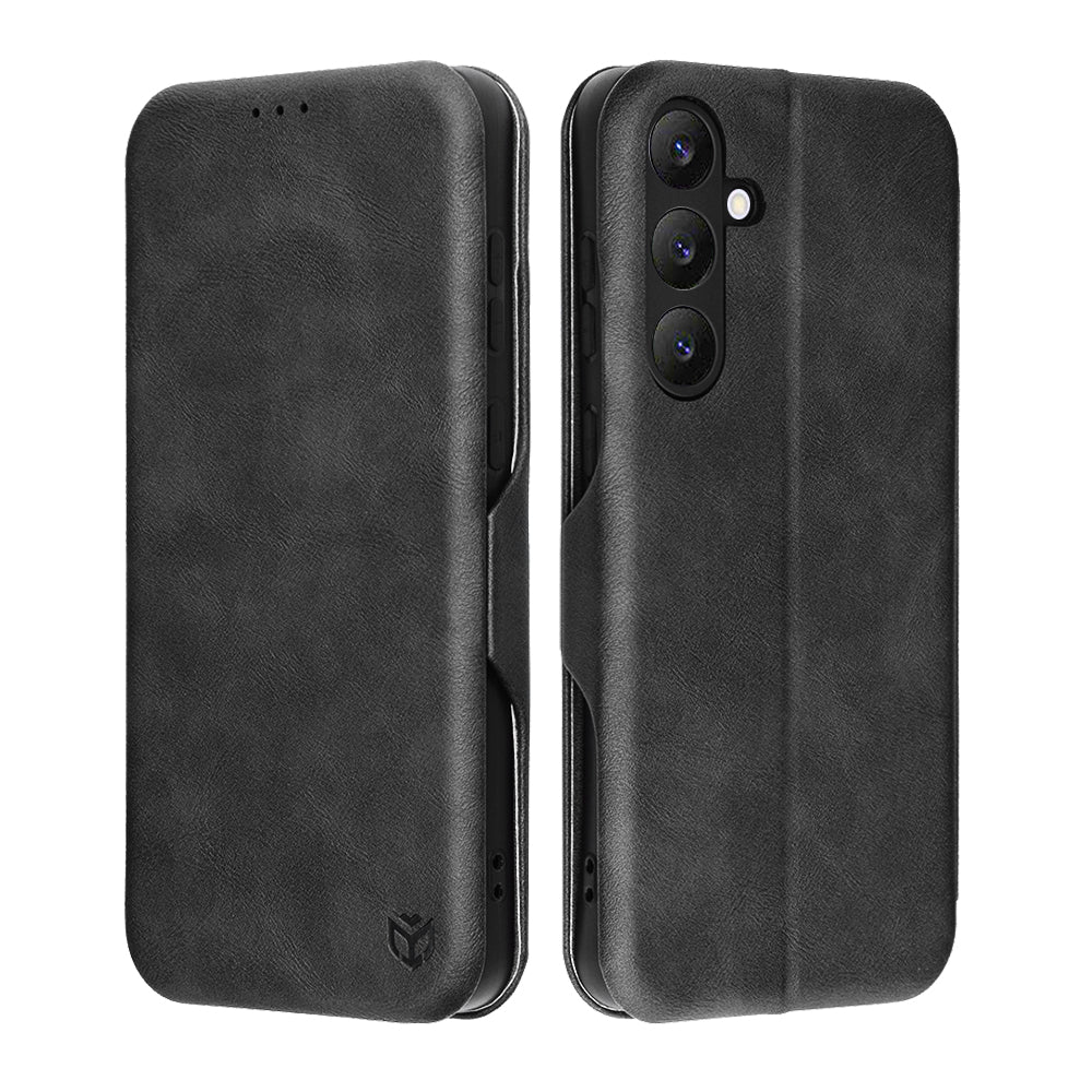 Husă flip Techsuit Safe Wallet Plus Galaxy S25 FE – Negru – imagine 1