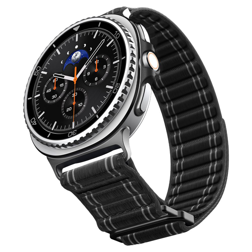 Curea textilă Spigen WBF0 Samsung Galaxy Watch9 / Watch8 / Watch8 Classic – Negru – imagine 1