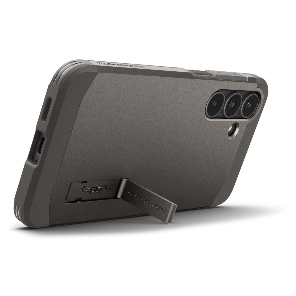 Husă Spigen Tough Armor MagSafe Galaxy S25 FE – Gunmetal (gri metalic) – imagine 3