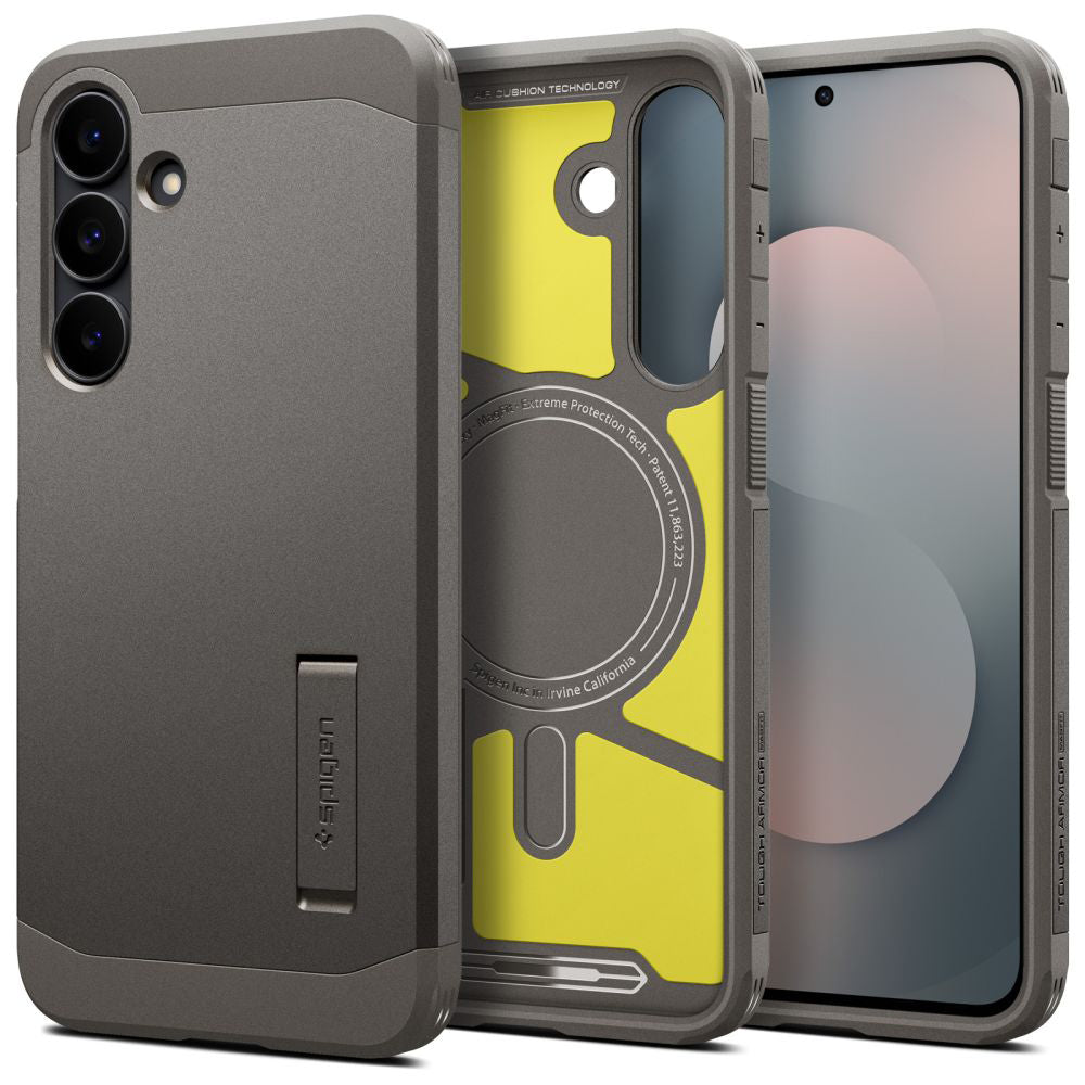 Husă Spigen Tough Armor MagSafe Galaxy S25 FE – Gunmetal (gri metalic) – imagine 2