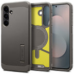 Husă Spigen Tough Armor MagSafe Galaxy S25 FE – Gunmetal (gri metalic) – imagine 2