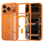 Husă transparentă Techsuit MagSafe Pro iPhone 17 Pro Max – Portocaliu – imagine 5