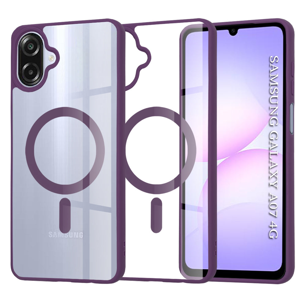 Husă transparentă Techsuit MagSafe Pro Galaxy A07 – Mov – imagine 11