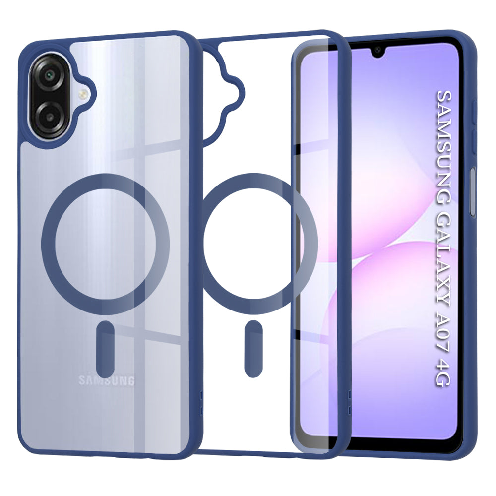 Husă transparentă Techsuit MagSafe Pro Galaxy A07 – Albastru – imagine 8
