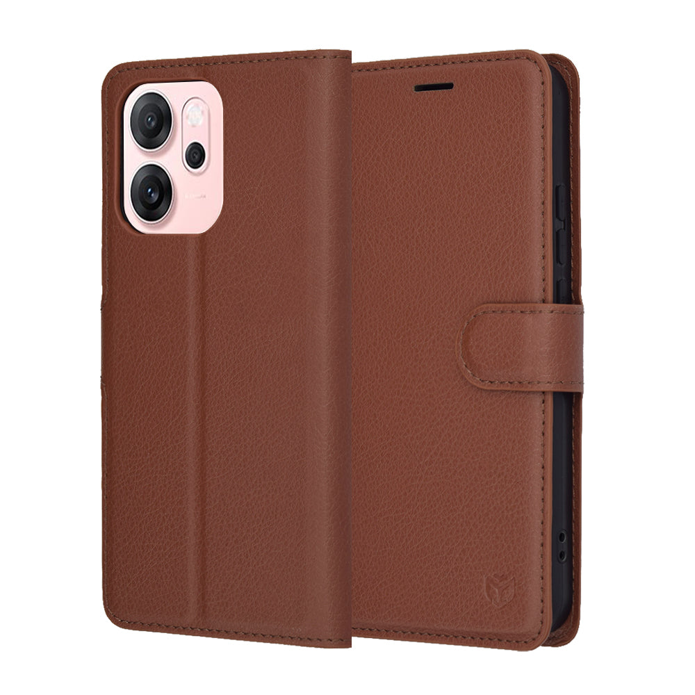 Husă Oppo Reno14 F / Reno14 FS 5G tip portofel Techsuit Leather Folio – imagine 1