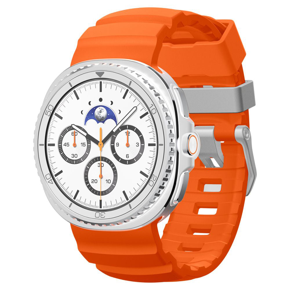 Curea din silicon Spigen WBS2 Samsung Galaxy Watch9 / Watch8 / Watch8 Classic – Portocaliu – imagine 1