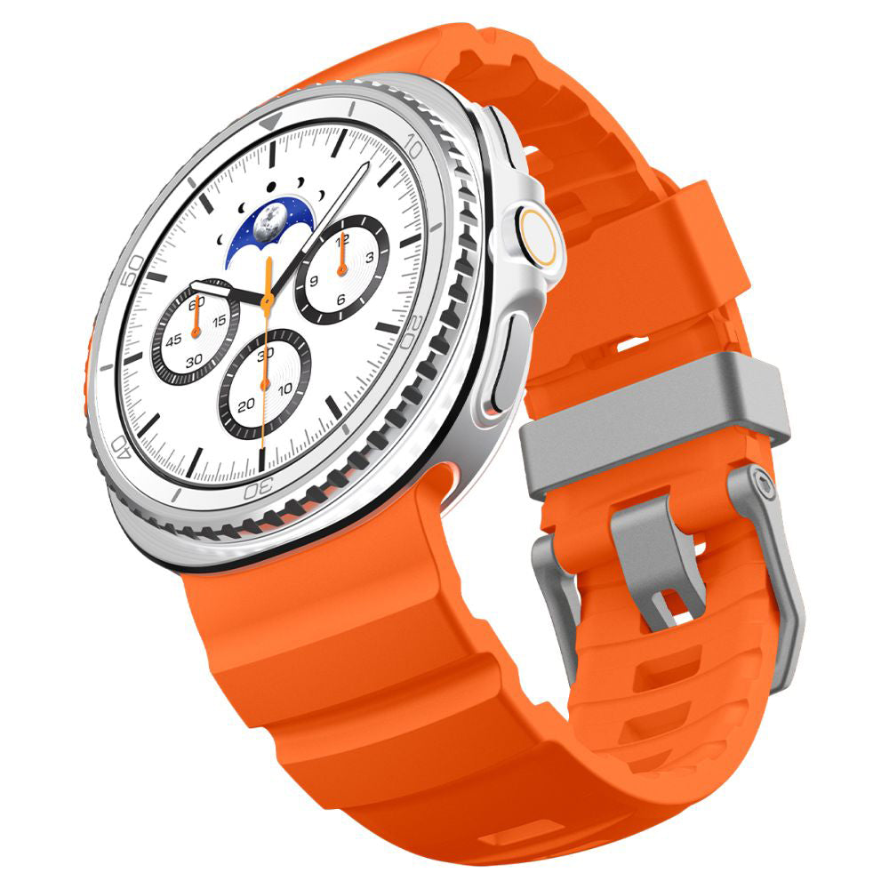 Curea din silicon Spigen WBS2 Samsung Galaxy Watch9 / Watch8 / Watch8 Classic – Portocaliu – imagine 3