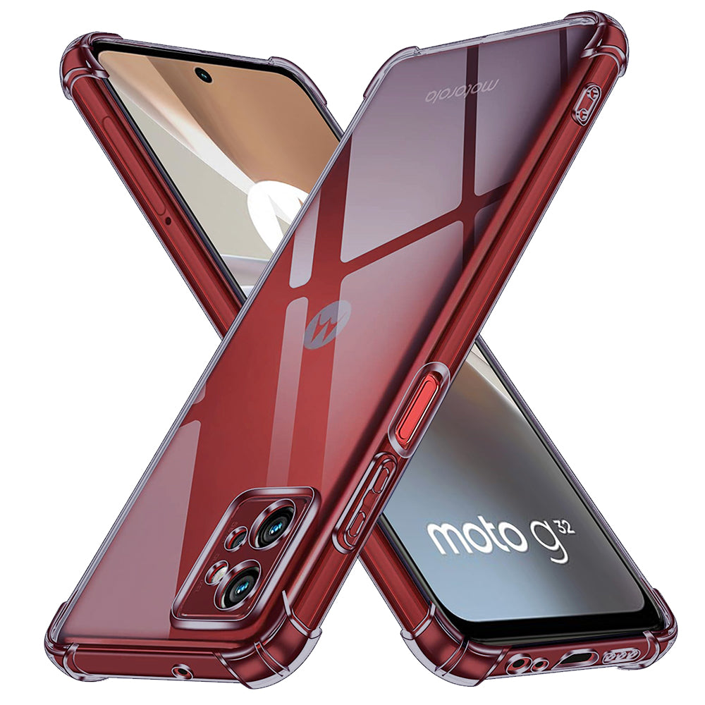 Husă Motorola Moto G32 transparentă Techsuit Shockproof Clear Silicone – imagine 1