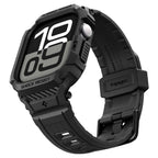 Husă cu curea Spigen Rugged Armor Pro V2 Apple Watch Series 11 / 10 (42 mm) – Negru mat – imagine 11