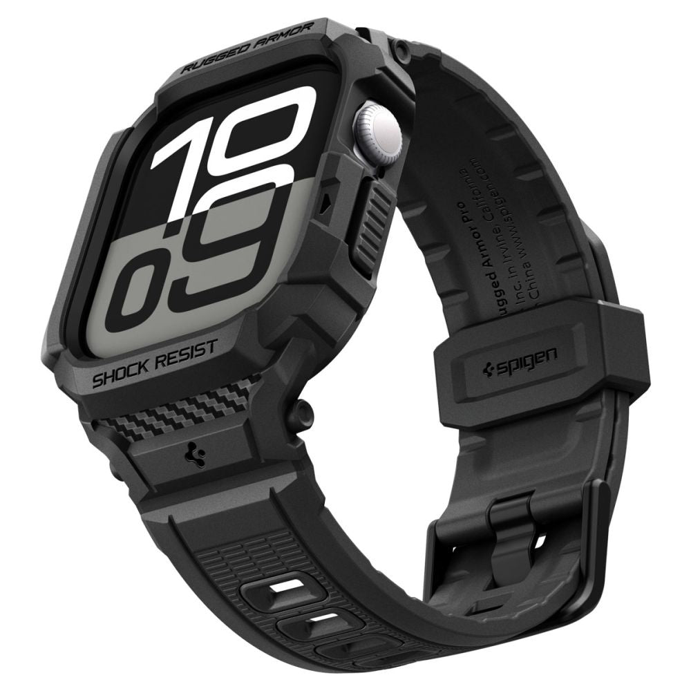 Husă cu curea Spigen Rugged Armor Pro V2 Apple Watch Series 11 / 10 (42 mm) – Negru mat – imagine 11