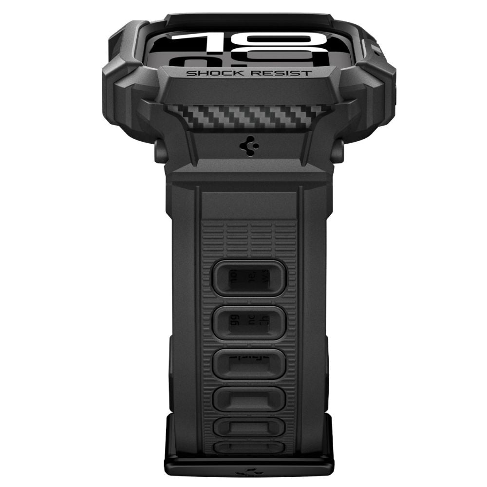Husă cu curea Spigen Rugged Armor Pro V2 Apple Watch Series 11 / 10 (42 mm) – Negru mat – imagine 14