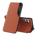 Husă flip Techsuit eFold Galaxy S25 FE – Portocaliu – imagine 1