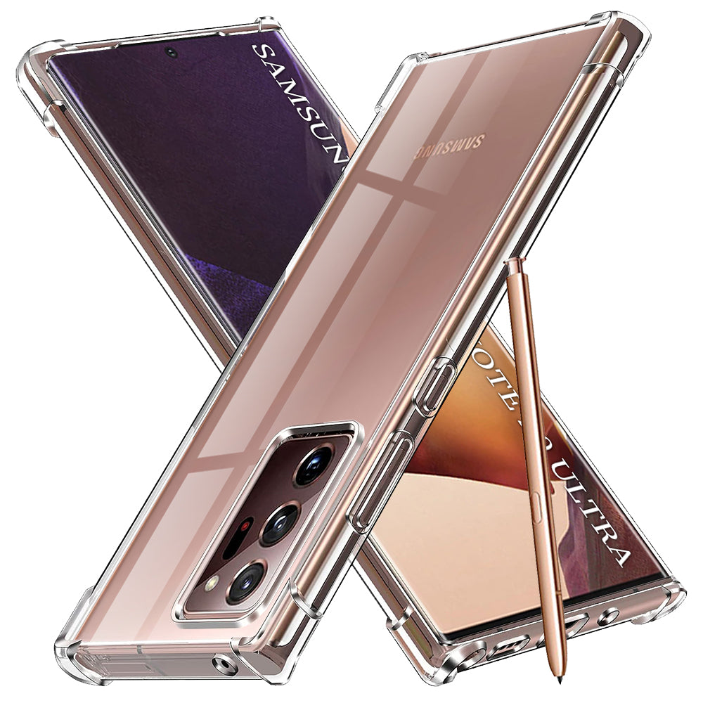 Husă transparentă Techsuit Shockproof Clear Silicone Galaxy Note 20 – Transparent – imagine 1