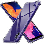 Husă transparentă Techsuit Shockproof Clear Silicone Galaxy A10 – Negru fumuriu – imagine 2