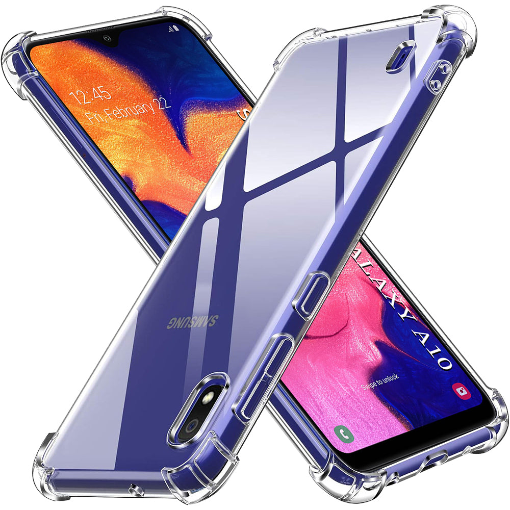Husă transparentă Techsuit Shockproof Clear Silicone Galaxy A10 – Transparent – imagine 1