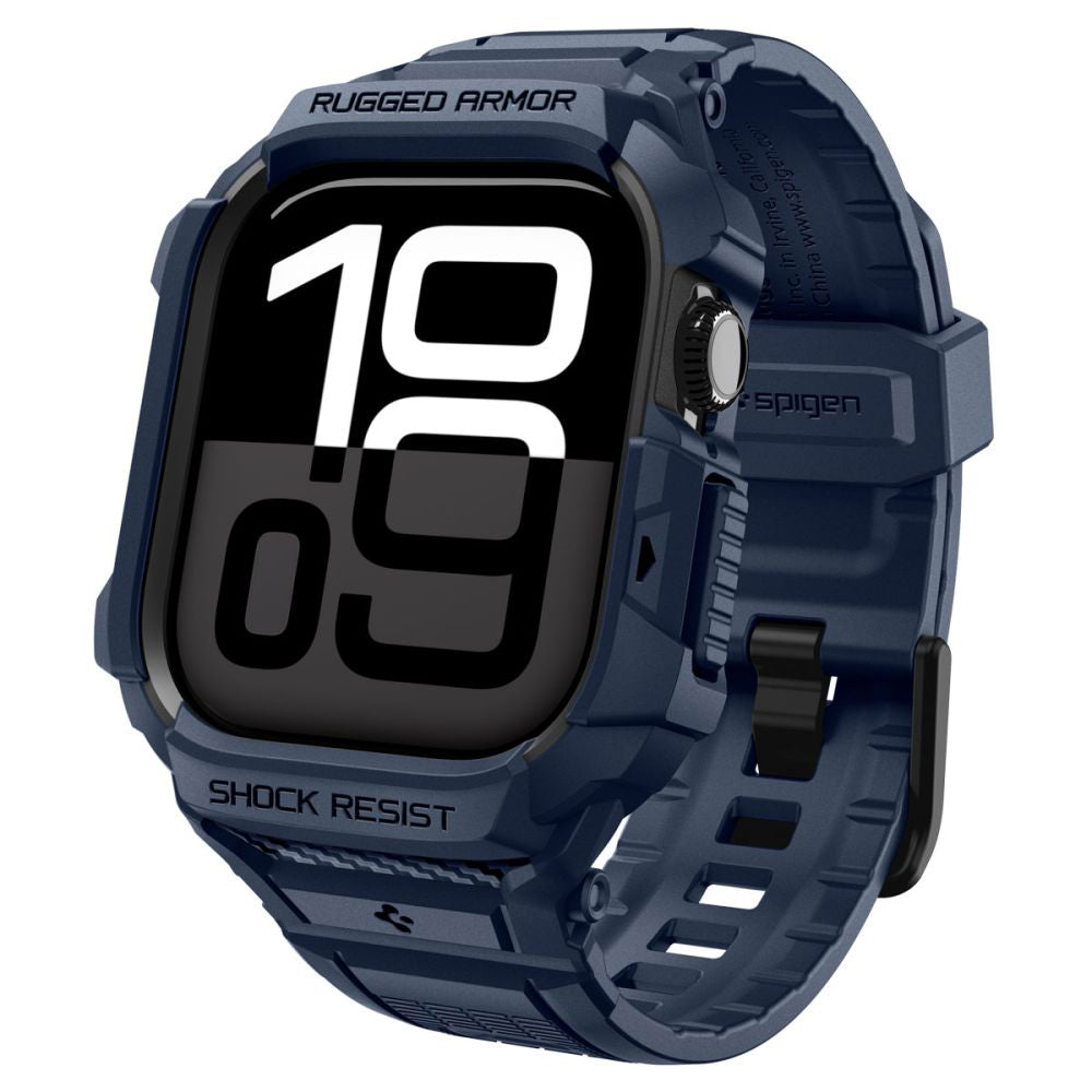 Husă cu curea Spigen Rugged Armor Pro V2 Apple Watch Series 11 / 10 (42 mm) – Bleumarin – imagine 15