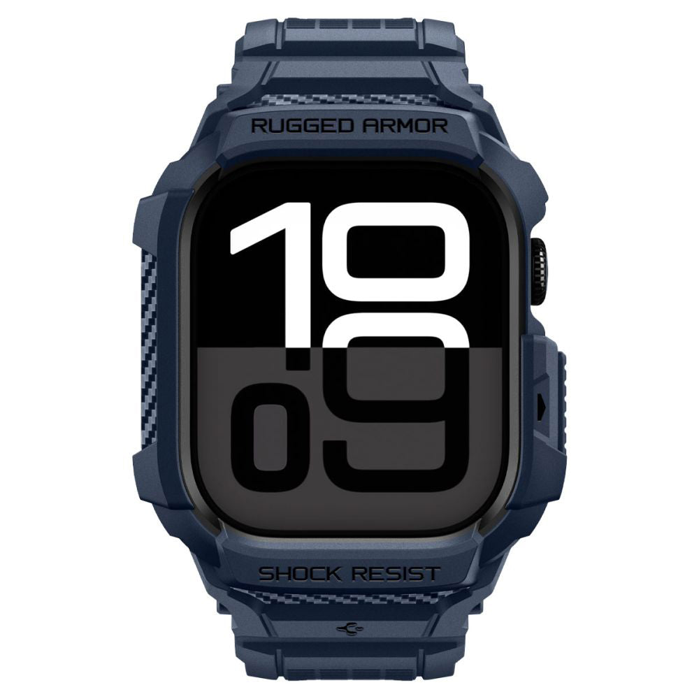 Husă cu curea Spigen Rugged Armor Pro V2 Apple Watch Series 11 / 10 (42 mm) – Bleumarin – imagine 16