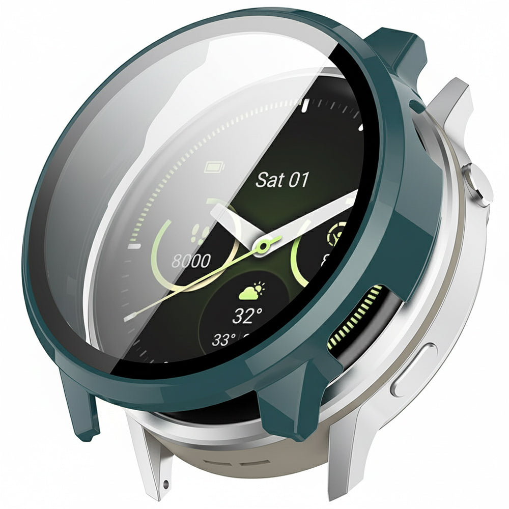Husă cu folie Garmin Venu 4 45 mm Techsuit Defense360 Pro, turcoaz – imagine 1