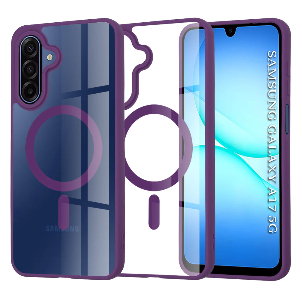 Husă transparentă Techsuit MagSafe Pro Galaxy A17 5G – Mov – imagine 11