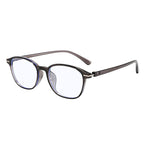 Ochelari lumină albastră unisex, ramă rotundă TR90 – Techsuit 6635 – Negru / mov – imagine 3