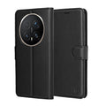 Husă Honor Magic8 Pro tip portofel Techsuit Leather Folio, negru – imagine 1