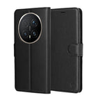 Husă Honor Magic8 Pro tip portofel Techsuit Leather Folio, negru – imagine 1