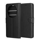 Husă Honor Magic8 Pro tip portofel Techsuit Leather Folio, negru – imagine 6