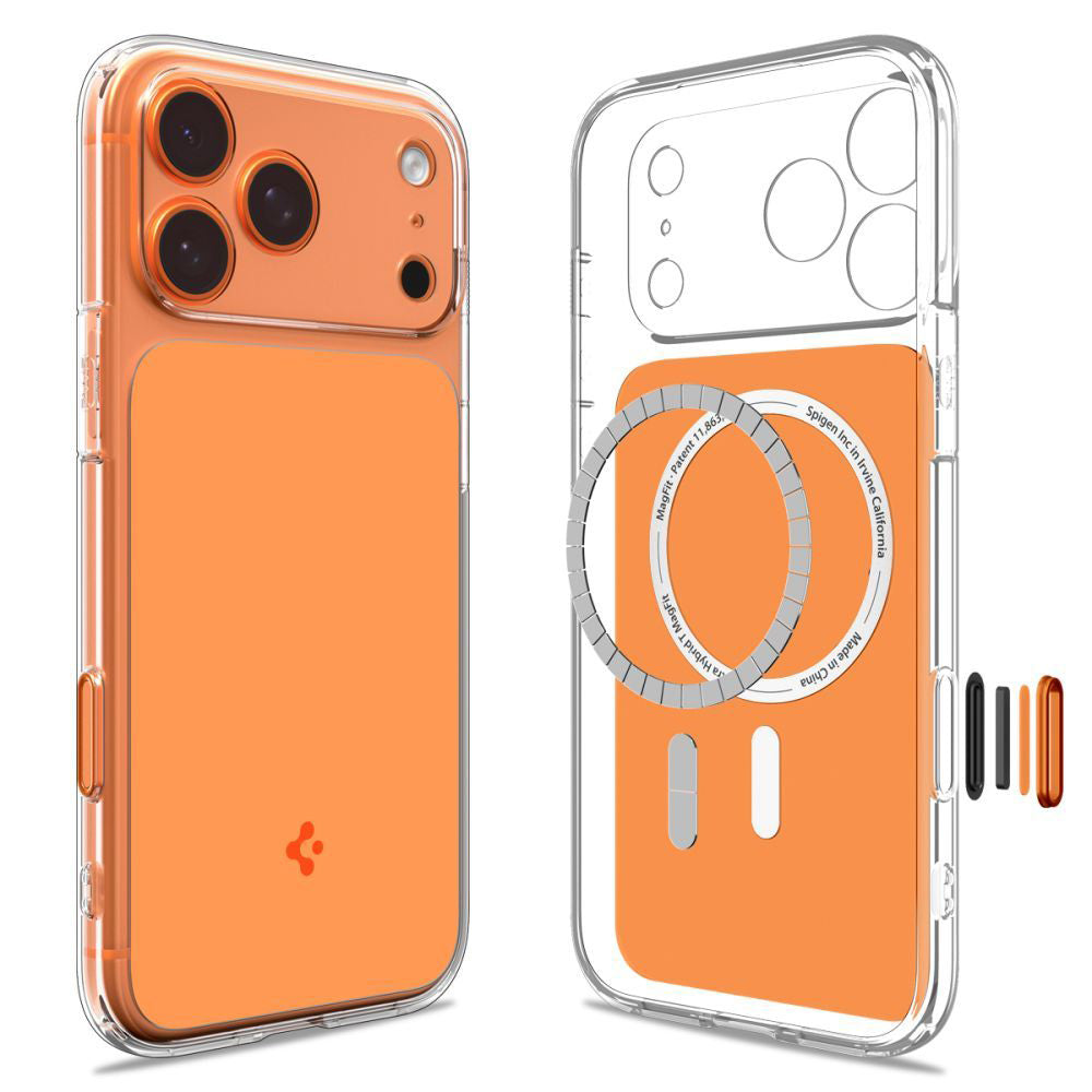 Husă Spigen Ultra Hybrid T MagSafe iPhone 17 Pro – Portocaliu lucios – imagine 8