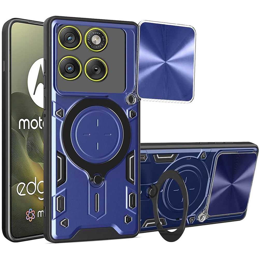 Husă Motorola Edge 70 Techsuit CamGuard Pro, albastru – imagine 2