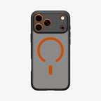 Husă Spigen Ultra Hybrid MagSafe iPhone 17 Pro Max – Frost Black / Portocaliu – imagine 16