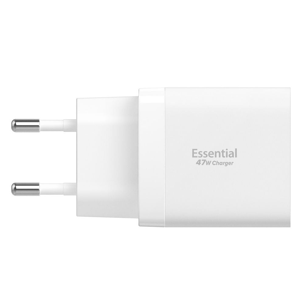 Încărcător Spigen Essential EE472EU GaN 2x USB-C 47W – Alb – imagine 5