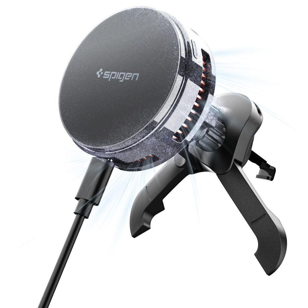 Suport auto Spigen Essential EV25MFAQ Qi2.2 25W MagSafe – imagine 1