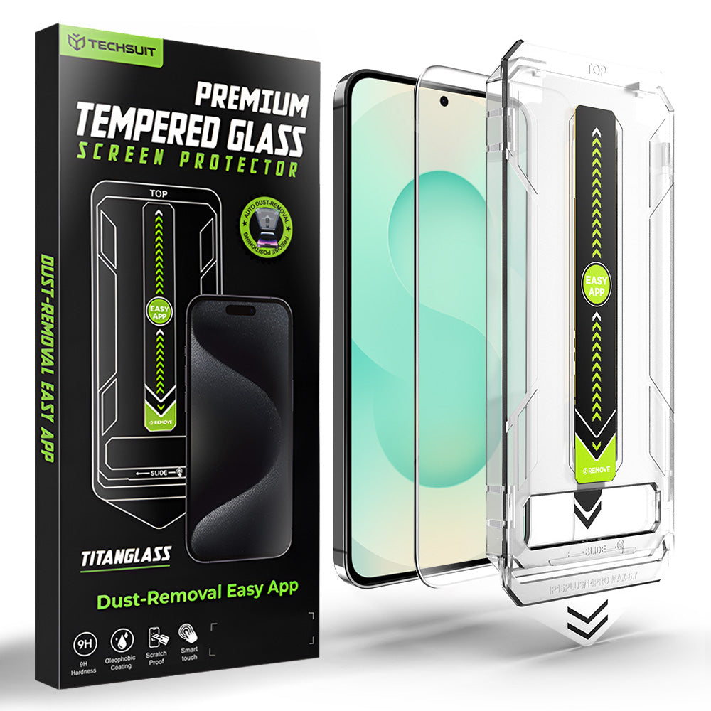Folie sticlă Techsuit CrystalHD Galaxy S25 Plus / S24+, amprentă – imagine 4