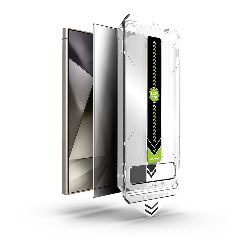 Folie sticlă Techsuit CrystalHD Galaxy S25 FE / A57 5G, amprentă – Privacy (anti-spion) – imagine 7