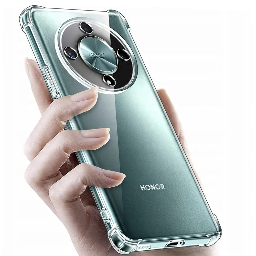 Husă Honor Magic8 Lite Techsuit Shockproof Clear Silicone – imagine 3