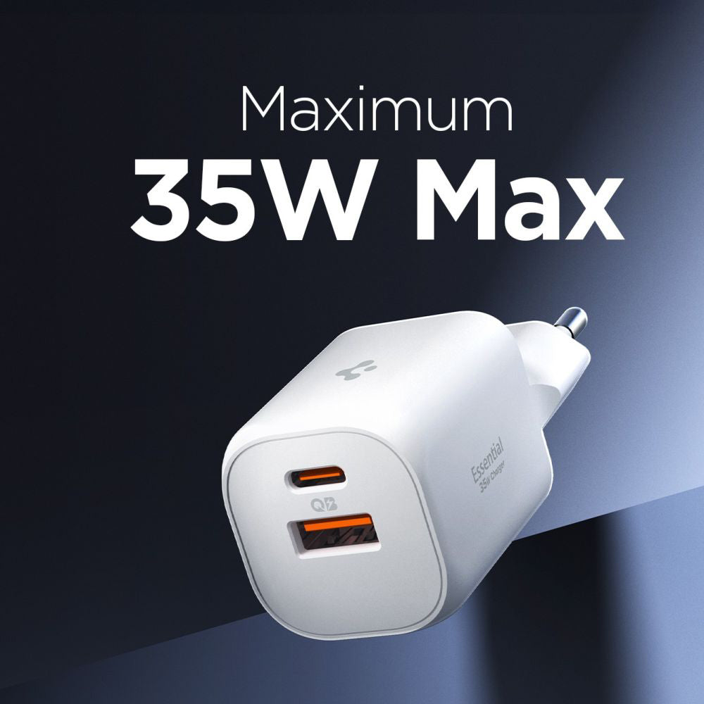 Încărcător Spigen Essential EE352EU 35W – Alb – imagine 4